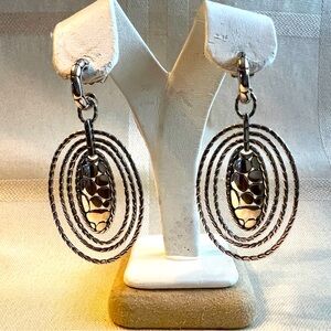 John Hardy Kali Zen Oval Hoop Drop Earrings - NWT